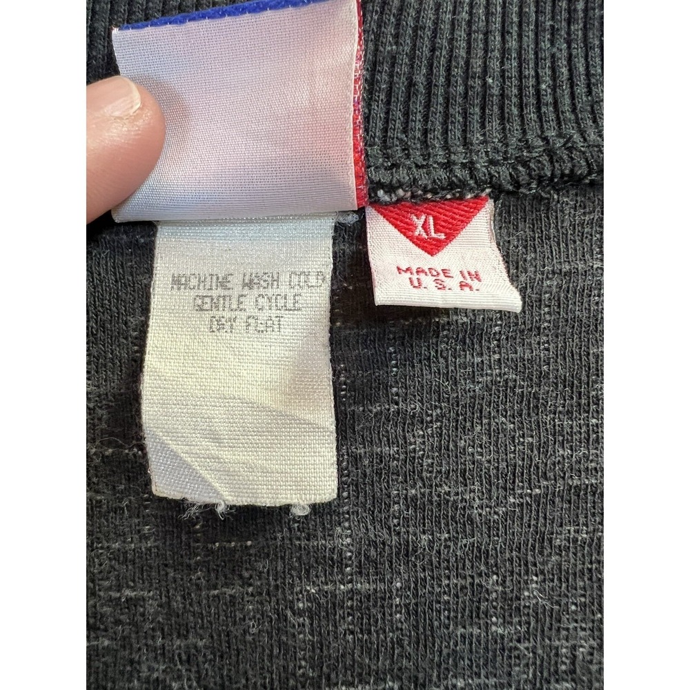 90s Golf Cardigan Made In USA Grandma | White Black‎ | Size XL - Picture 9 of 16